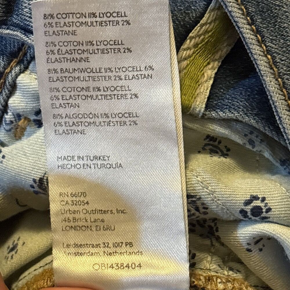 Anthropologie Pilcro The Demilune Boot Flare Bootcut Jeans Light Wash Size 25 - Picture 8 of 9